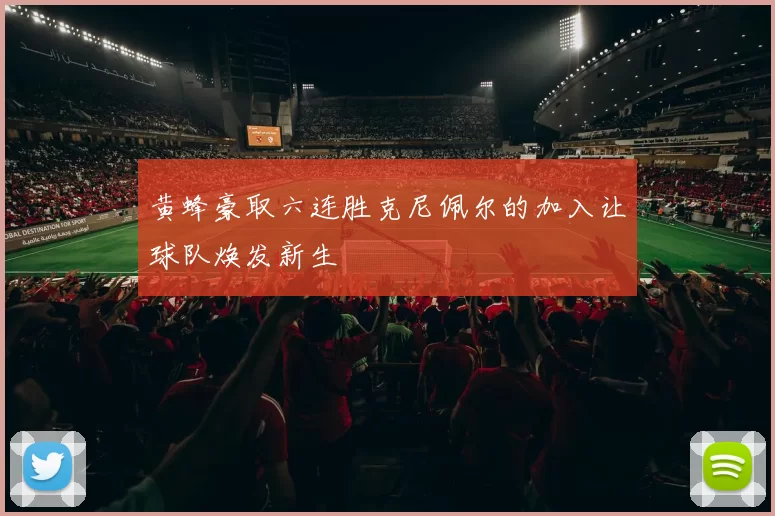 黄蜂豪取六连胜克尼佩尔的加入让球队焕发新生